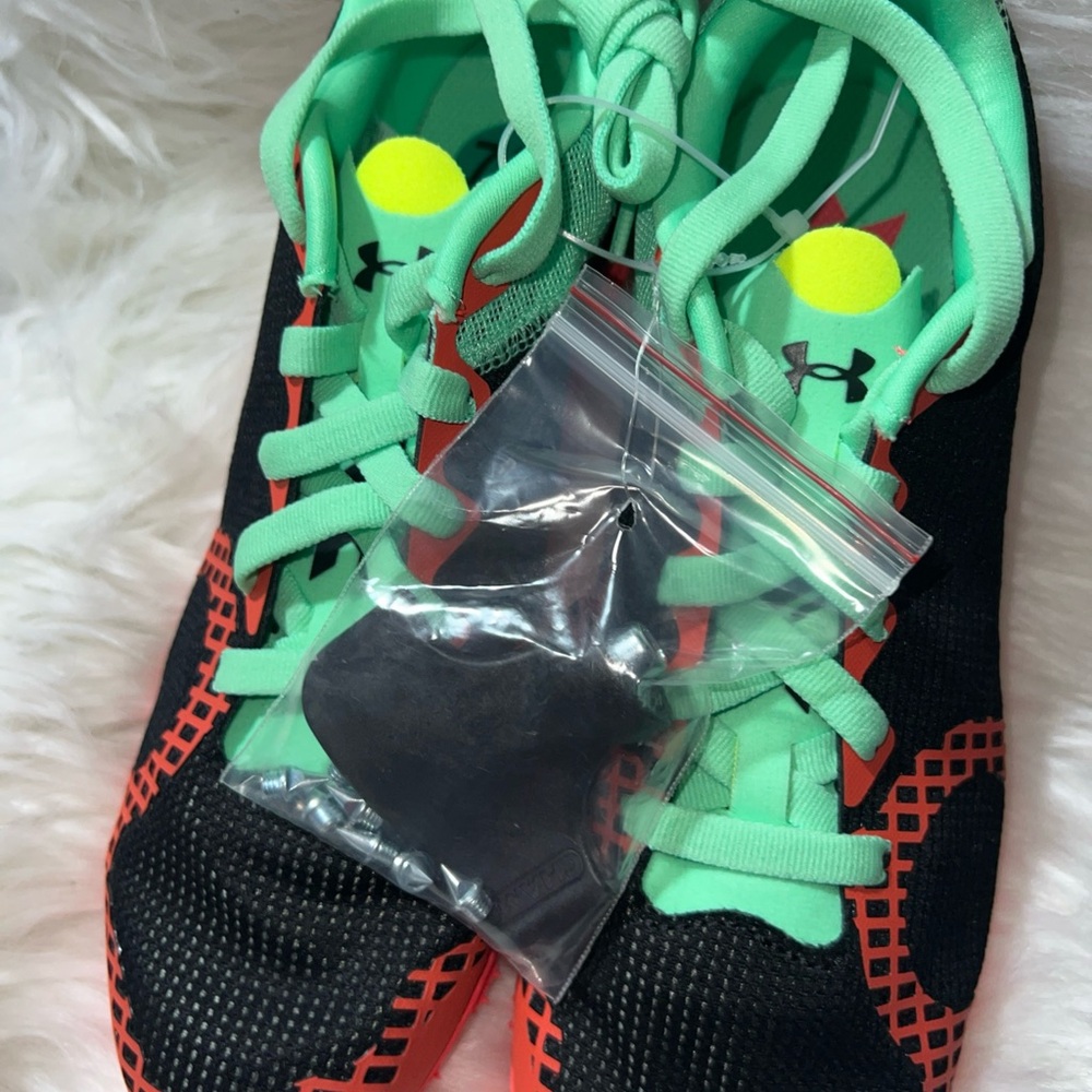 Under Armour Black and Mint Green Running Shoes